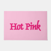 Heet Roze roze deurmat (Voorkant)