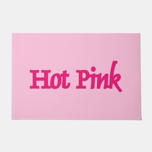 Heet Roze roze deurmat (Voorkant)