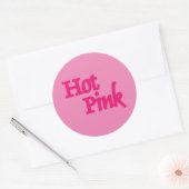 Heet Roze roze ronde grote stickers (Envelop)
