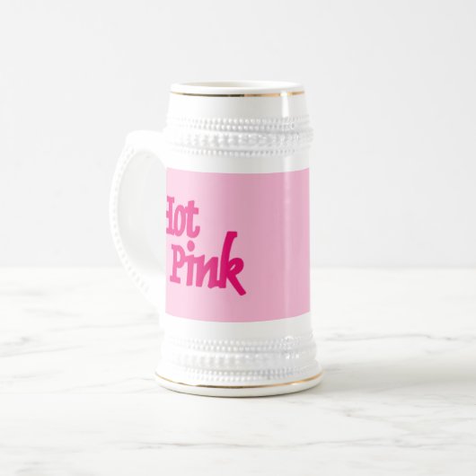 Heet Roze roze wit stein gouden sieraad Bierpul (Voorkant links)