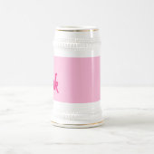 Heet Roze roze wit stein gouden sieraad Bierpul (Center)