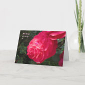 Heet Roze Rozen - Gepersonaliseerde Moederdagkaart Kaart (Achterkant)
