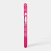 Heet roze ruit iPhone 16 hoesje (Linkerkant)