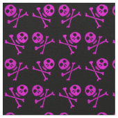 Heet roze schedelpatroon stof (Close Up)