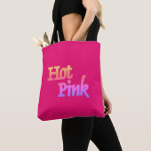 Heet Roze schouder canvas tas (Dichtbij)