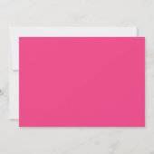 Heet Roze Script Naam Monogram Notitiekaartje (Achterkant)