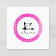 Heet Roze Sequin Cosmetoloog Schoonheidssalon Wit