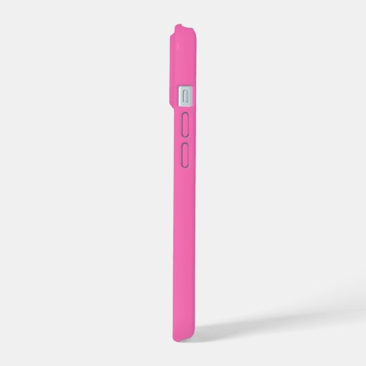 Heet Roze Sinaasappel Elegant Modern Minimal Desig iPhone 15 Case (Linkerkant)