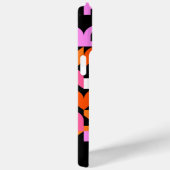 Heet Roze Sinaasappel Zwart Mideeuw Kunstpatroon Case-Mate iPhone Case (Achterkant / Rechts)