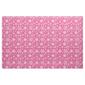 Heet Roze Sneeuwvlok Kerstmis Stof (Fat Quarter)