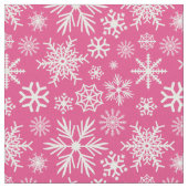 Heet Roze Sneeuwvlok Kerstmis Stof (Close Up)