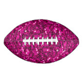 Heet roze sparkles faux glitter bling american football (Voorkant)