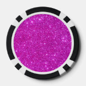 Heet Roze Sparkly Girly Poker Chips Meisjes Night (Achterkant)