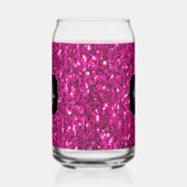 Heet roze sprankels meisjesachtige bling Aangepast Blikvorm Glas (Links)