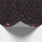 Heet Roze Sterren Cadeaupapier (Hoek)
