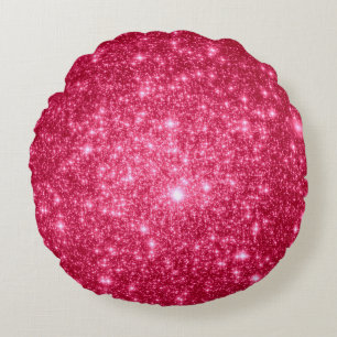 Heet Roze Sterren Ronde Kussen