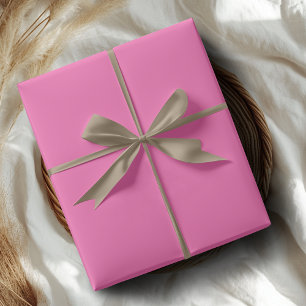 Heet Roze Stevige Kleur   Klassiek   Elegant Cadeaupapier