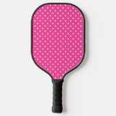 Heet Roze Stip met Naam Pickleball Paddle (Achterkant)