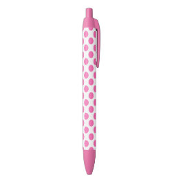 Heet Roze Stippen Blauwe Inkt Pen