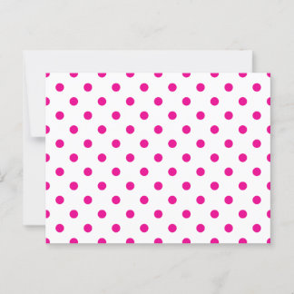 Heet Roze Stippen Briefkaart