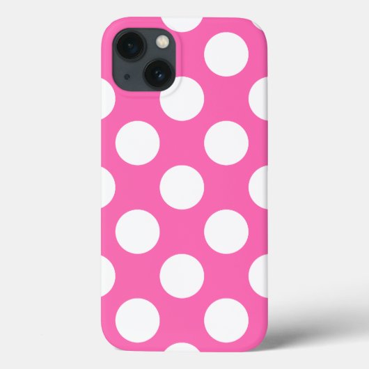 Heet Roze Stippen Case-Mate iPhone Case (Achterkant)