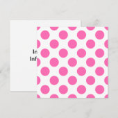 Heet Roze Stippen Kaart (Voorkant / Achterkant)