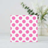 Heet Roze Stippen Kaart (Staand voorkant)