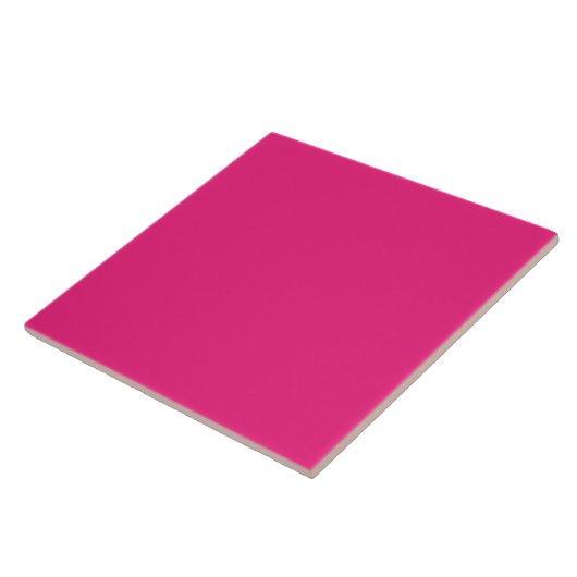 Heet Roze Tegeldecor | Krachtig Modern Accent Tegeltje (Zijkant)
