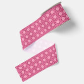 Heet Roze Tegelmotief Lint (Achterkant)