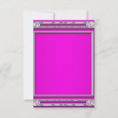 Heet Roze Tiara RSVP Alles Kaartje (Achterkant)
