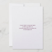 Heet roze turquoise paisley na de bruiloft kaart (Achterkant)