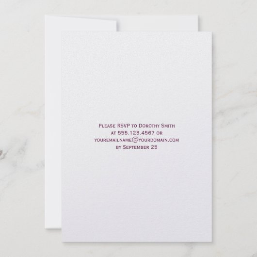 Heet roze turquoise paisley na de bruiloft kaart (Achterkant)