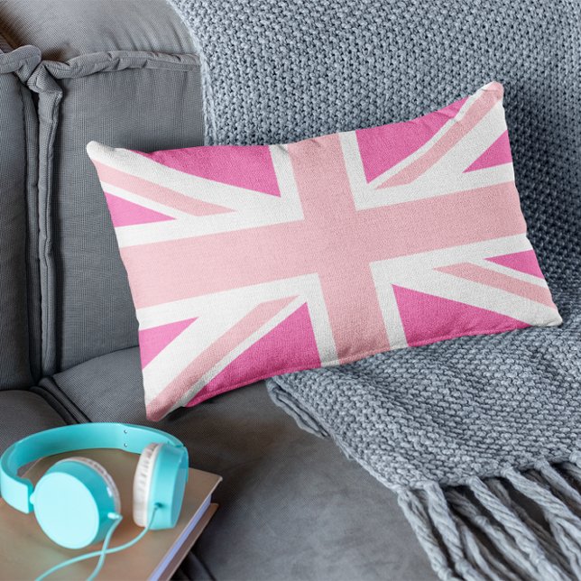 Heet roze Union Jack Kussen (Creator heeft geüpload)