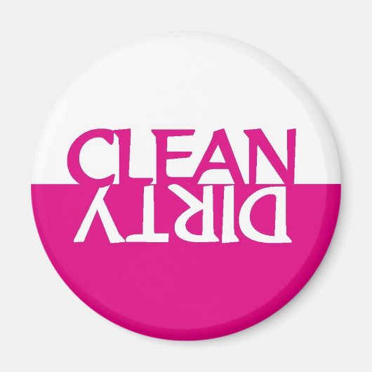 Heet Roze Vaatwasser Magnet (Voorkant)