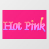 Heet Roze venster vastklampen Raamsticker (Vel)