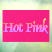 Heet Roze venster vastklampen Raamsticker (Vel 3)