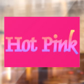 Heet Roze venster vastklampen Raamsticker (Vel 2)