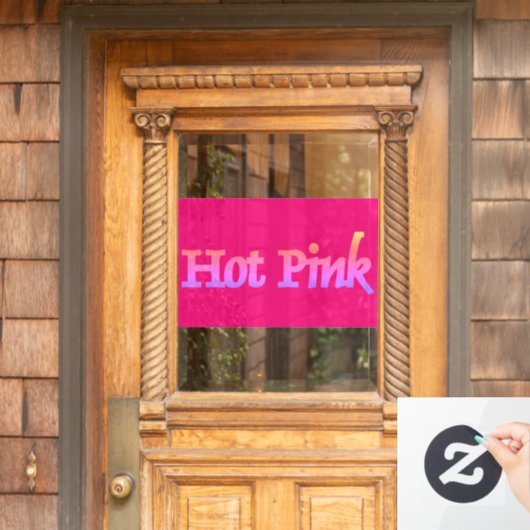 Heet Roze venster vastklampen Raamsticker (Huis Deur)