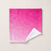 Heet roze verloop geometrisch gaas helder patroon bad handdoek (Wasdoekje)