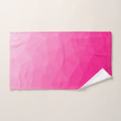 Heet roze verloop geometrisch gaas helder patroon bad handdoek (Handdoek)