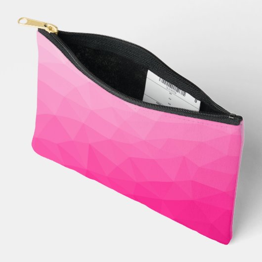 Heet roze verloop geometrisch mesh patroon etui (Open)