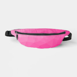 Heet roze verloop geometrisch mesh patroon heuptasje