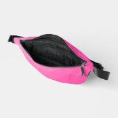Heet roze verloop geometrisch mesh patroon heuptasje (Open)