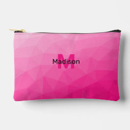 Heet roze verloop geometrisch mesh patroon Monogra Etui