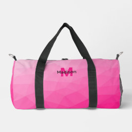 Heet roze verloop geometrisch mesh patroon Monogra Plunjezak