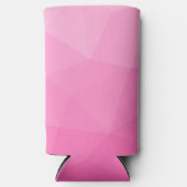 Heet roze verloop geometrisch mesh patroon seltzer blikjeskoeler (Voorkant)