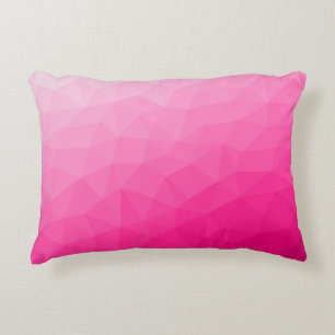 Heet roze verloop geometrisch meshpatroon accent kussen