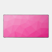 Heet roze verloop geometrisch meshpatroon bureaumat (Voorkant)