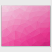 Heet roze verloop geometrisch meshpatroon cadeaupapier (Vlak)