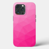 Heet roze verloop geometrisch meshpatroon Case-Mate iPhone case (Achterkant)